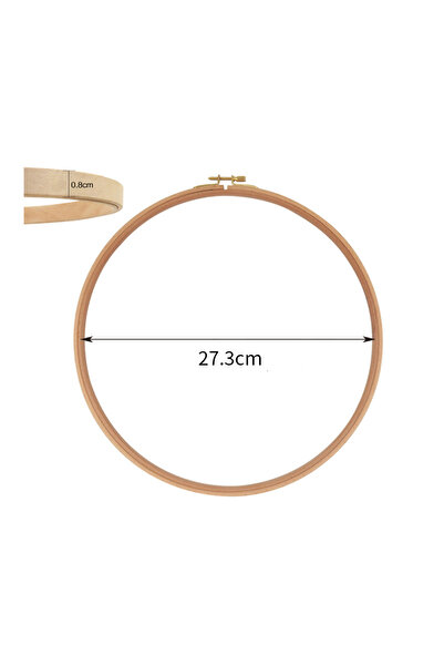 Choice13 إطار تطريز خشبي دائري من خشب الزان، مقاس 11 بوصة (4-12 بوصة)، قطعة و...