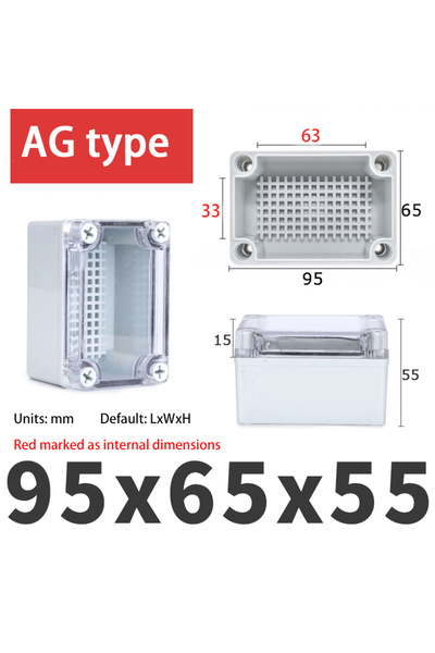 Choice4 AG95X65X55T AGtype غلاف بلاستيكي مقاوم للماء للاستخدام الخارجي، مناسب...