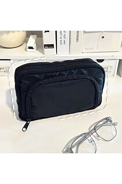 Choice4 black Large Capacity Aesthetic Pencil Bag School Case Pen Holder Cute...