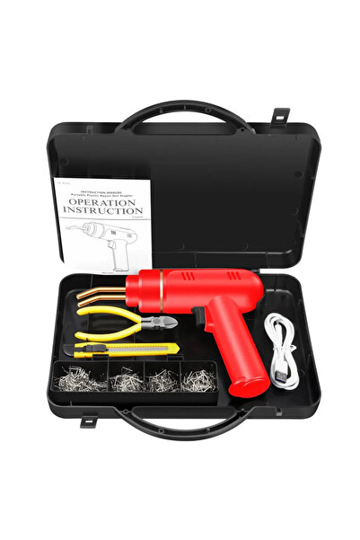 Choice1 دباسة ساخنة حمراء بقوة 200 واط، ماكينة لحام بلاستيكية قابلة لإعادة ال...