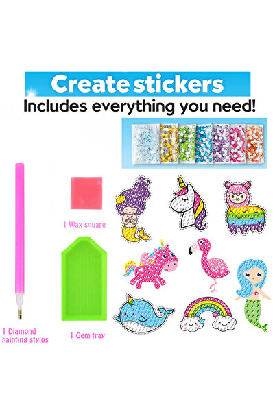 Choice1 مجموعة ملصقات الرسم الماسي المكونة من 8 قطع، بتصميم عصري، تحتوي على 1...