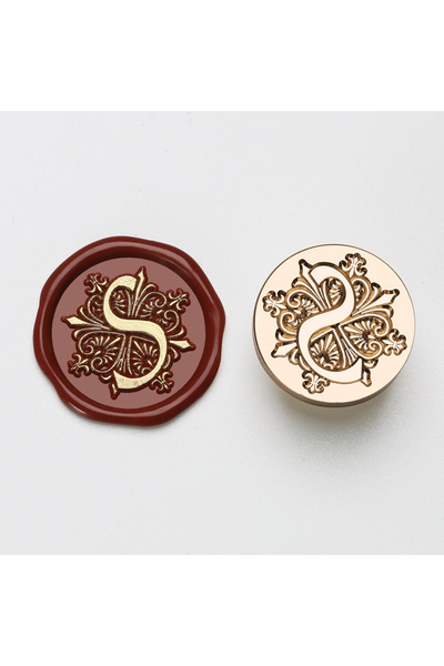 Choice20 ختم شمعي على شكل حرف S مقاس 25 مم من الألف إلى الياء، قابل للتخصيص، ...