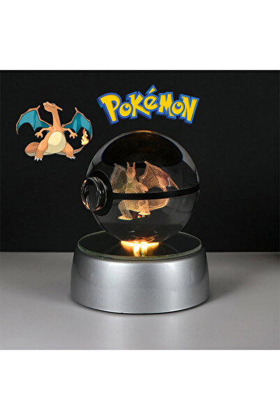 Choice20 Charizard Pokemon 3D Crystal Ball Figure Toys Pokeball Mimikyu Bulba...