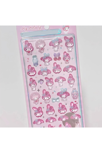 Choice4 ملصقات ستايل جي، قطعة واحدة (1/7 قطع) من سانريو كاواي، ثلاثية الأبعاد...