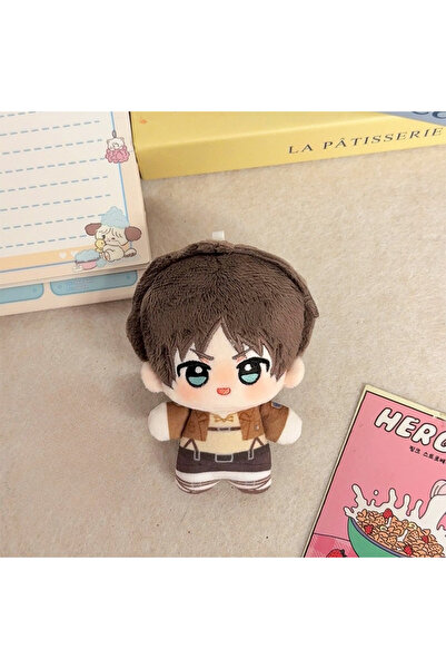 choice2 MINISO Eren 10cm Attack on Titan Plush Doll Eren Mikasa Levi Anime Mi...