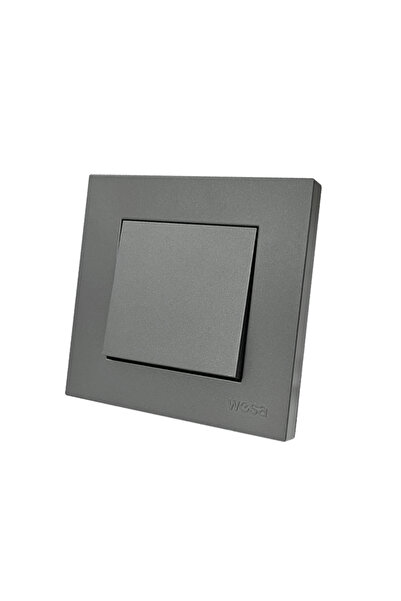 Choice4 EU 1 Gang 1 Way Switch Grey Flame Retardant Classic Electrical Outlet...