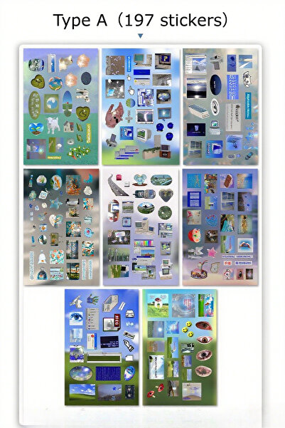 Choice ٨ أوراق - أ ٨/١٦ ورقة، ذكريات إلكترونية من جيل الألفية الثانية، نمط ري...