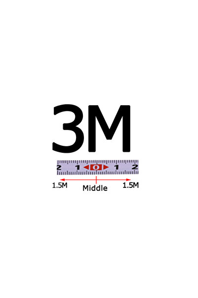 Choice9 شريط قياس لاصق ثنائي الاتجاه من 3M، مصنوع من الفولاذ، بمقياس متري، بط...