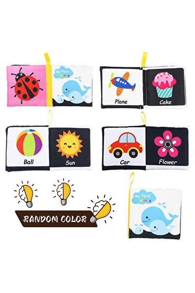 Choice3 كتاب قماشي صغير للأطفال، برسومات متنوعة: حشرات، قوس قزح، أرقام، وغيرها.