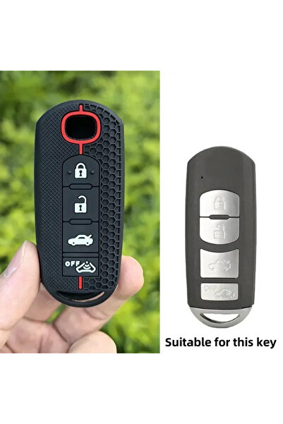 Choice4 4 Buttons OFF Silicone Car Key Case Cover For Mazda 2 3 5 6 BL BM GJ ...