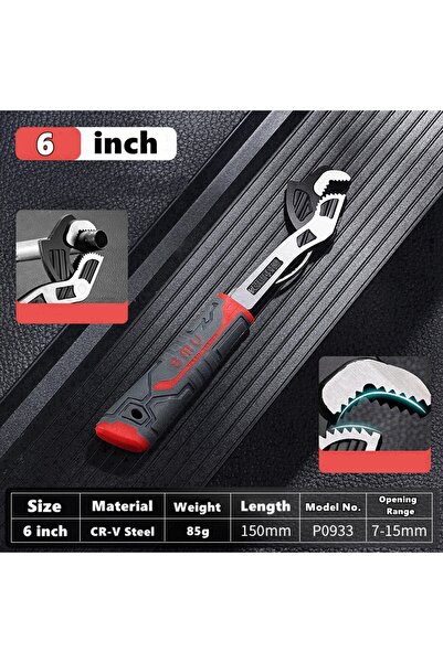 Choice3 6 inch 6/8/10/12 Inch Universal Multifunctional Self-Locking Wrench F...