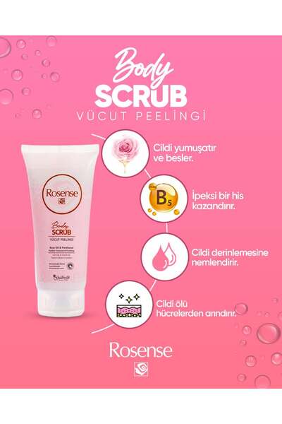 Rosense Body Scrub Rose ( Vücut Peelingi)