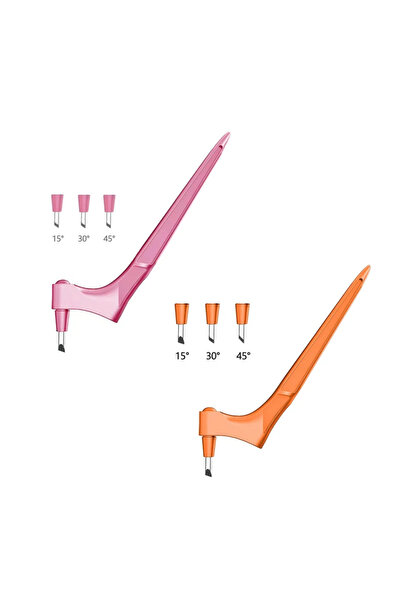 Choice16 pink-orange 1/2Sets 1pcs Cutting Pen Tools 360 Degree Rotating Blade...
