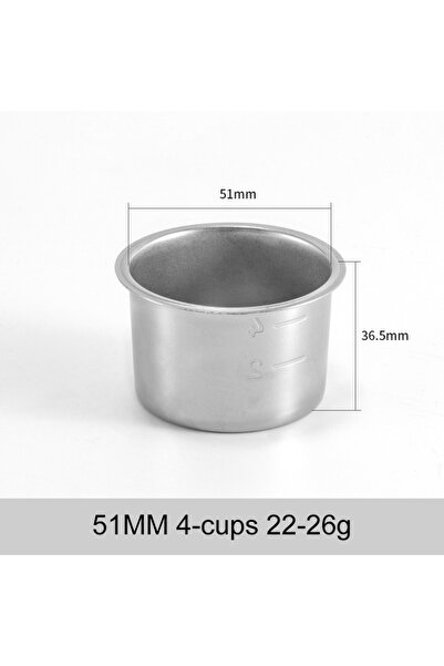 choice2 51mm 4cup Coffee Filter Basket 51mm 54mm 58MM Stainless Steel Replace...