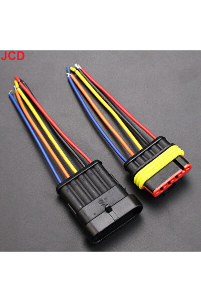 Choice4 موصل JCD ذو 5 دبابيس، مجموعة واحدة، موصل مقاوم للماء ذو ​​1/2/3/4 دبا...