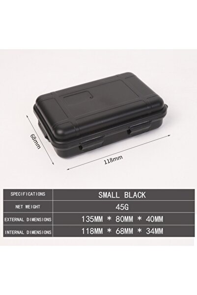 Choice7 علبة أدوات صلبة سوداء اللون، صغيرة الحجم، مزودة بإسفنج مقاوم للصدمات ...