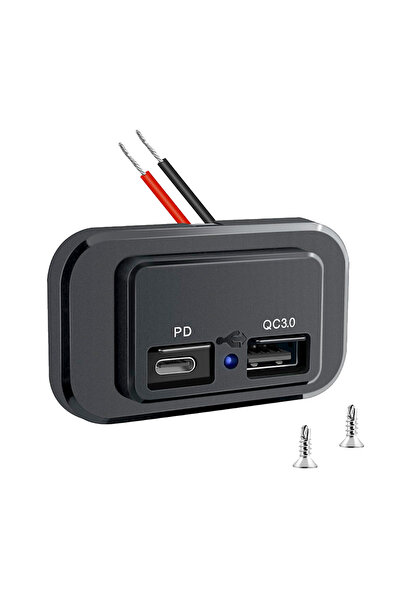 Choice1 شاحن سيارة مزدوج USB من kebidumei بتقنية الشحن السريع PD QC3.0، مزود ...