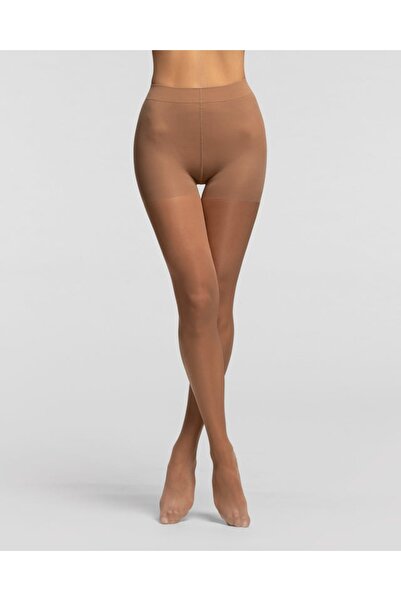 Pompea Dres Damă 30 Den Push-Up, dresuri caramel cu efect de ridicare și modelare
