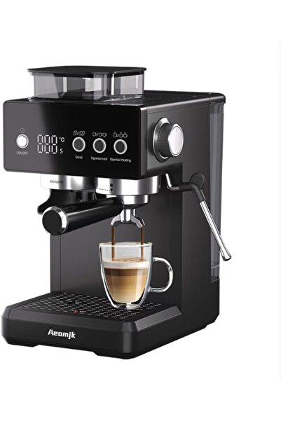 wtrtr 20-Bar Espresso Machine with Grinder, 1350W Coffee Maker, Milk Frother,...