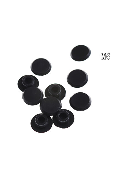 Choice3 M6 10PCS M5-12 Practical Black Hex Sket Head Cover Caps Fasteners Scr...