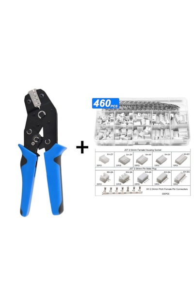 choice2 طقم أدوات ضبط طرفية موصل SN-2549 و460 قطعة، طقم تجعيد خطوط PH2.0/XH2.54