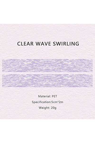 Choice5 شريط لاصق واشي بيج اللون بنقشة أمواج البحر من تشينغبودانغيانغ، لفة وا...