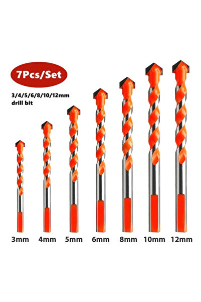 Choice مجموعة رؤوس حفر متعددة الوظائف (7 قطع/4/5/7 قطع) لحفر السيراميك والبلا...