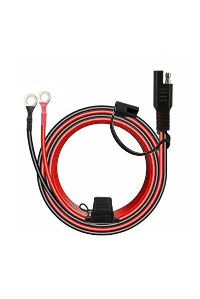 choice2 1 قطعة كابل شاحن 12 فولت 16AWG طرف حلقي SAE إلى موصلات حلقة O سلك تمد...