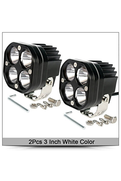 Choice3 قطعتان من مصابيح العمل LED البيضاء مقاس 3 بوصات، 12-30 فولت، مصباح كش...