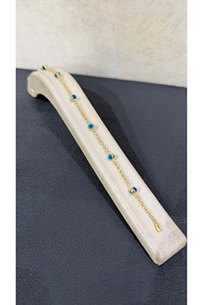 ARSLANTAŞ 1989 14 AYAR ALTIN GÖZ BONCUKLU BİLEKLİK (küçük boy)