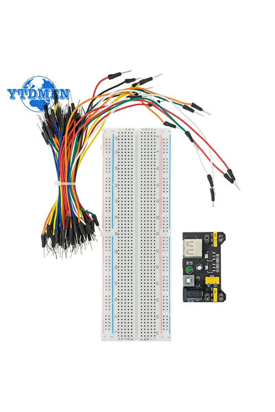 Choice4 مجموعة YTDMEN 1 MB102 لوحة تجارب وحدة طاقة 3.3 فولت/5 فولت MB-102 لوح...