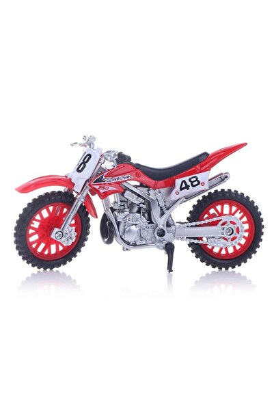 Choice1 Red Simulated Alloy Motross Motorcycle Model 1:18 Toy Adventure Imula...