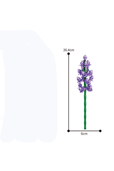 Choice7 JM-9095-6 ١٣ نمطًا من مكعبات بناء الزهور الجميلة: ورد، عيد الحب، لافن...