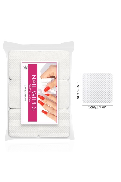 Choice1 white Nail Polish Remover Wipes Nail Cleaning Pads, Non Woven Nail Pa...