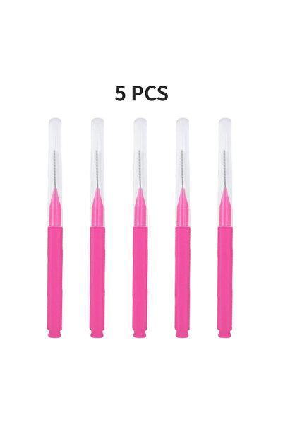 Choice9 5PCS Pink 10/50PS Portable Mini Eyebrow Brushes Disposable Eyelash Br...