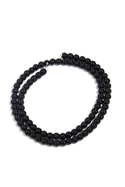 Choice5 4mm Approx 90pcs 1 Strip 2/4/6/8/10/12/14mm Black Agate Stone Beads O...