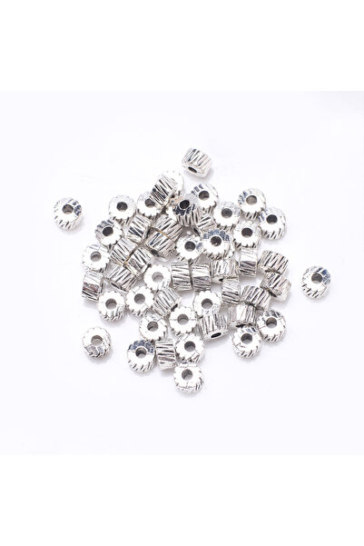 Choice16 021 50Pcs Metal Round Loose Spacer Beads Crafts For Diy Jewelry Maki...
