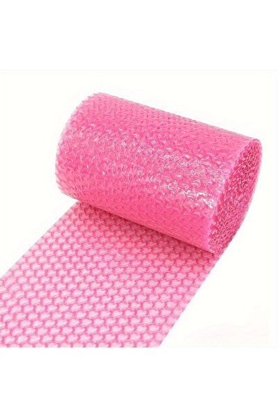 Choice3 لفة تغليف فقاعية حمراء وردية - 20 سم × 500 سم، 5 أمتار، تصميم على شكل...