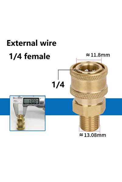 Choice10 مجموعة محولات توصيل غسالة الضغط الخضراء مقاس 1/4 بوصة، قابس توصيل سر...