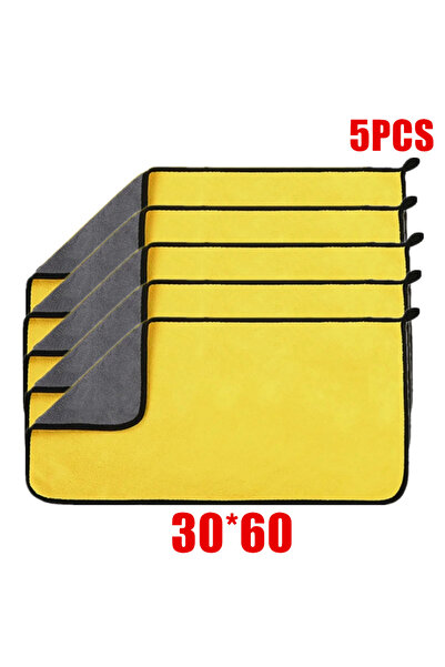 Choice5 30 × 60 سم 5 قطع 1/2/6 قطع مناشف تنظيف من الألياف الدقيقة لتنظيف السي...