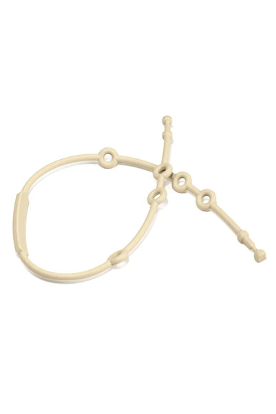 Choice6 C126-Beige New Silicone Toy Safety Straps Newborn Teething Soother Ch...