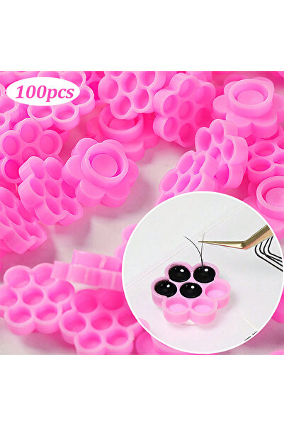 Choice4 A0032-100PCS PINK Eyelash Extension Scale Holder Magnetic Acrylic Las...