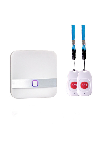 Choice EU 2 SOS 1 receiver Wireless Caregiver Pagers Call Bell for Elderly Mo...
