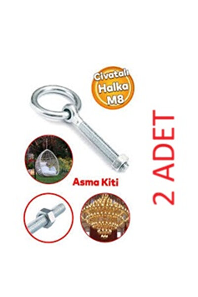 AKN HALKALI CİVATA M8 ( 2 ADET GÖNDERİLİR)