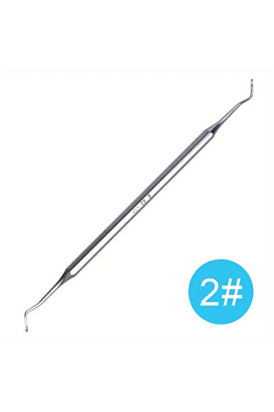 Choice 02 قطعة واحدة من الفولاذ المقاوم للصدأ، أداة تنظيف الأسنان، ملعقة مزدو...