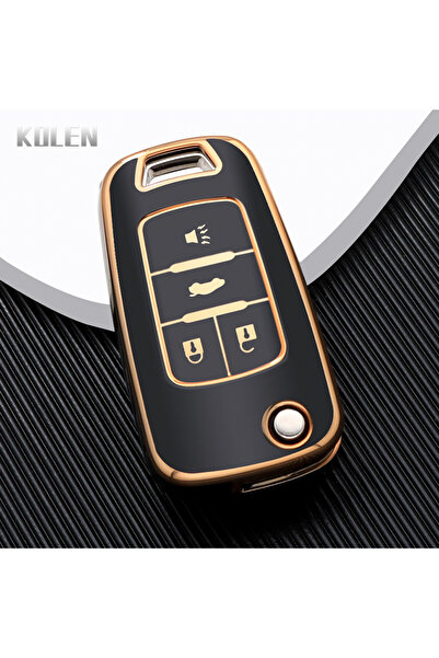 Choice5 Ge-4 Button black TPU Car Key Case Cover Shell Fob For Chevrolet Cruz...