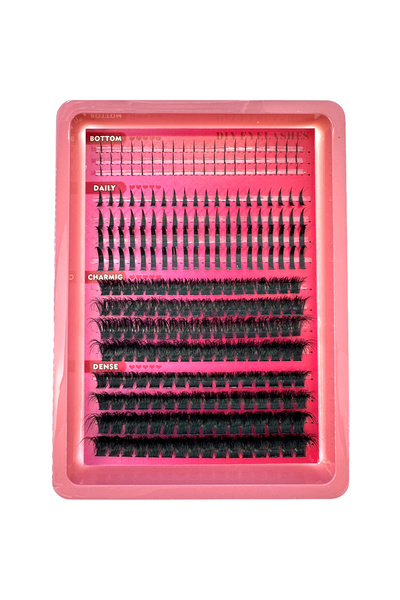 Choice15 15 صف مانغا-02، 15 صف من الرموش المدببة، وصلات رموش كثيفة فردية