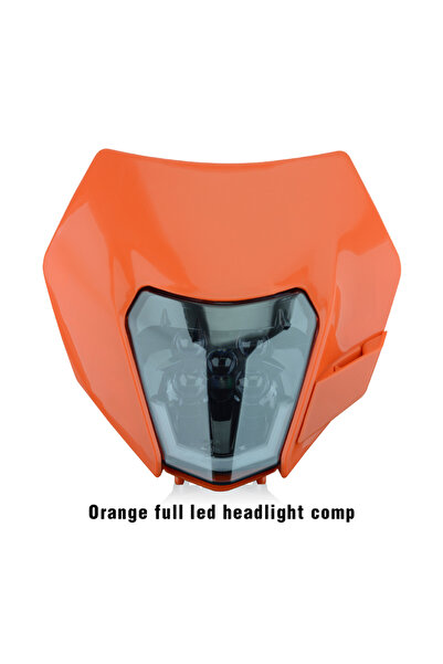 Choice9 مصباح أمامي برتقالي اللون من باور زون، مصباح أمامي LED للدراجات النار...
