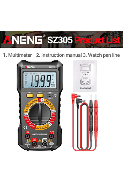 choice2 ANENG SZ305 Black Digital Multimeter Professional 1999 Count ANENG SZ...