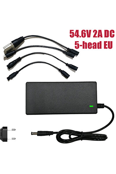 choice2 54.6V 2A 5-head EU 5-plug Lithium Battery Charger 42V 54.6V 2A DC EU/...